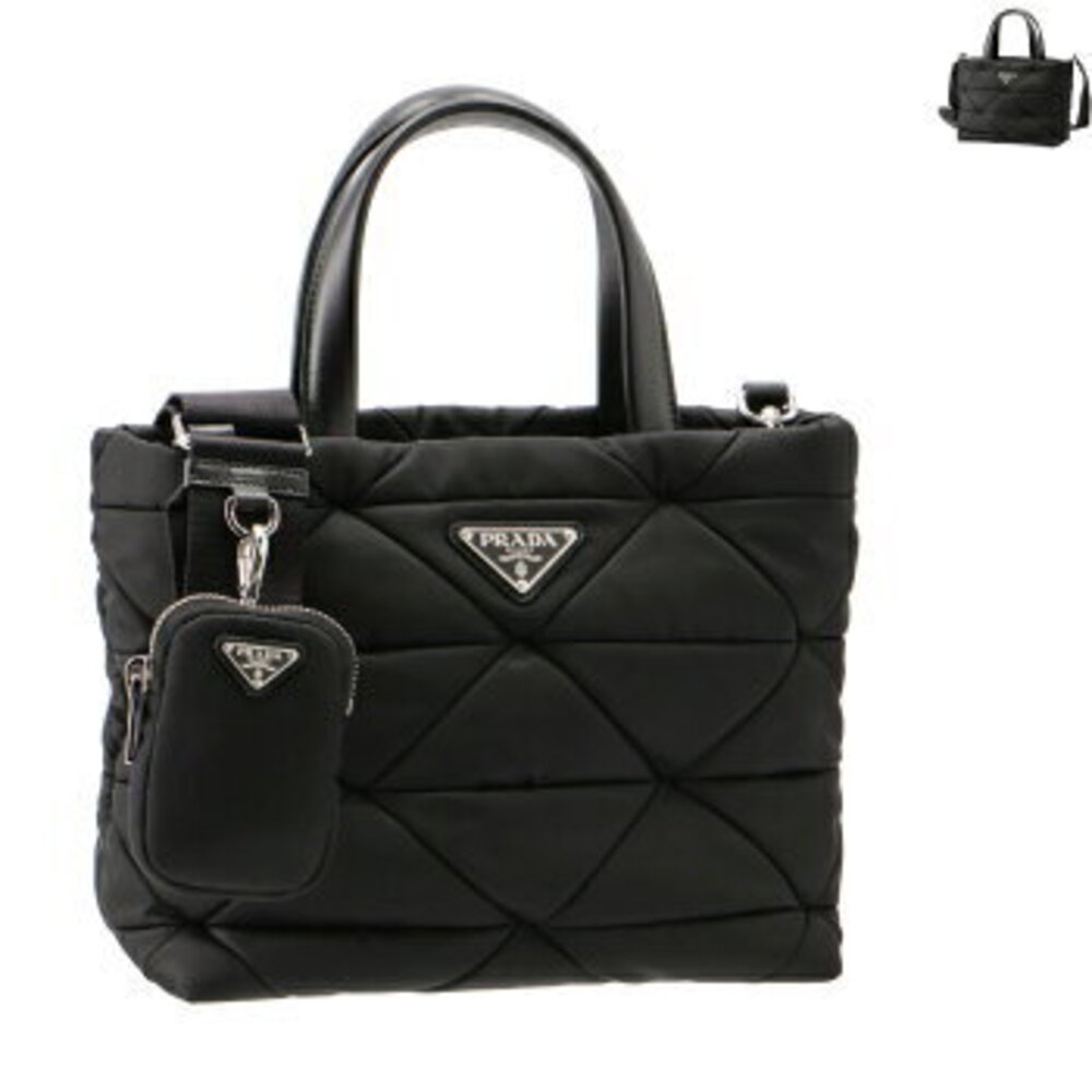 Prada Padded Quilted Tote Bag Clutch RDJN